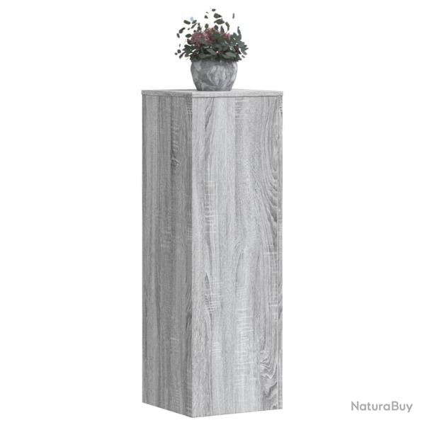 Supports pour plantes 2 pcs sonoma gris bois d'ing�nierie