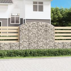 Panier de gabions arqu&eacute; 200x50x160/180 cm Fer galvanis&eacute;