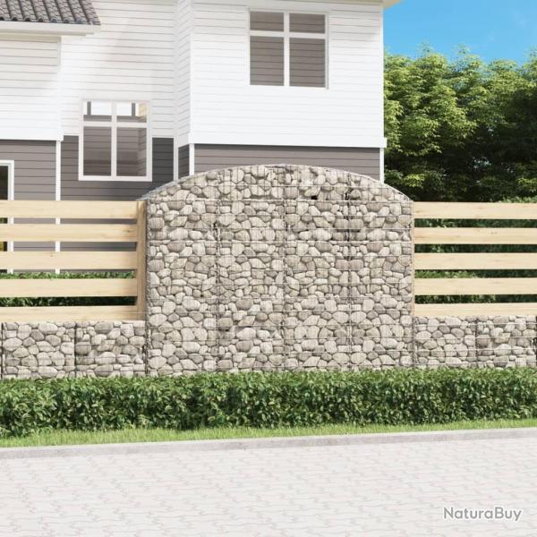 Panier de gabions arqu� 200x50x160/180 cm Fer galvanis�
