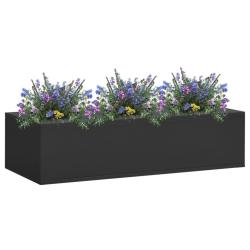 Bo&icirc;te &agrave; fleurs de bureau Anthracite 90x40x23 cm Acier