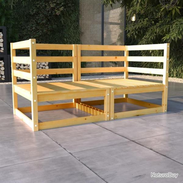 Canap� � 2 places de jardin Bois de pin solide