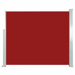 Auvent lat&eacute;ral r&eacute;tractable 120 x 300 cm Rouge