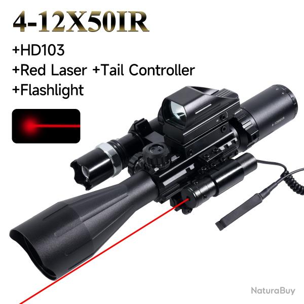 Lunette optique de chasse  Dul4-12X50IR * Set E-PAIEMENT 3/4 FOIS !!!