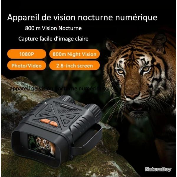 Jumelles de Vision Nocturne INSKAM avec Zoom Num�rique 10X - Vision Infrarouge � Longue Port�e