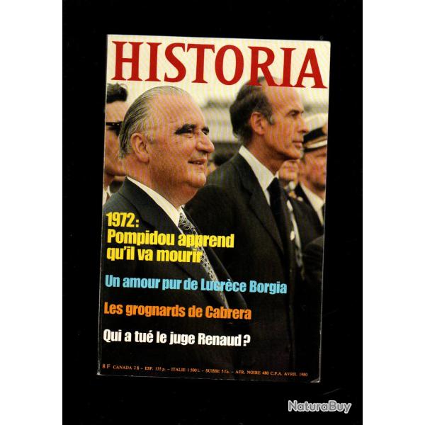 historia 401 1980, grognards de cabrera, pompidou, l'hindouisme, l'�nergie avant le p�trole