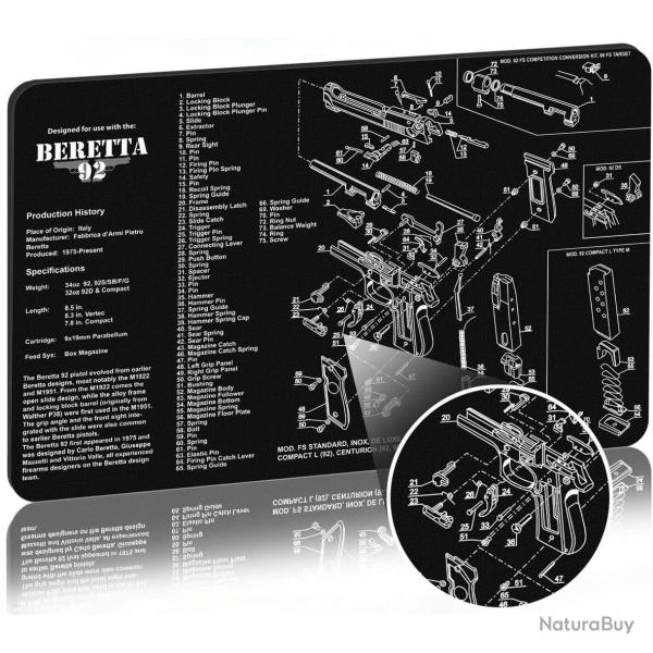 Tapis D�montage Beretta 92 - SKX INDUSTRIES