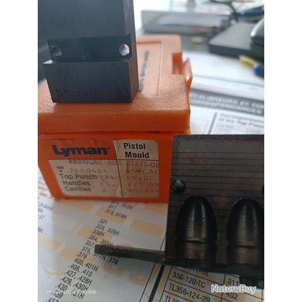Lyman moule lyman 45 ACP