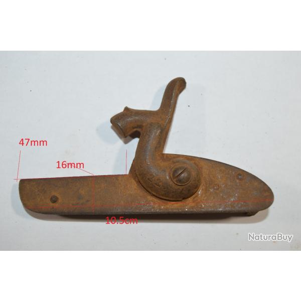 Platine pour Fusil de chasse ancien percussion chien 22 ressort a  identifier (8C/1)