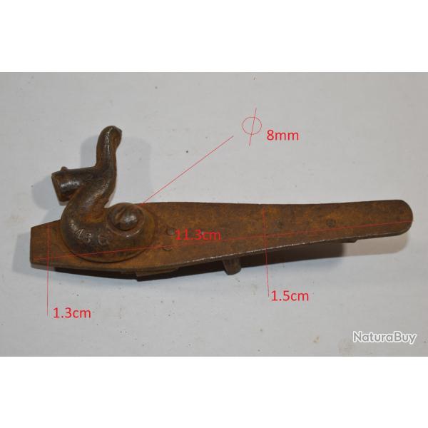 Platine pour Fusil de chasse ancien percussion chien 45 C G ?  identifier (8C/1)