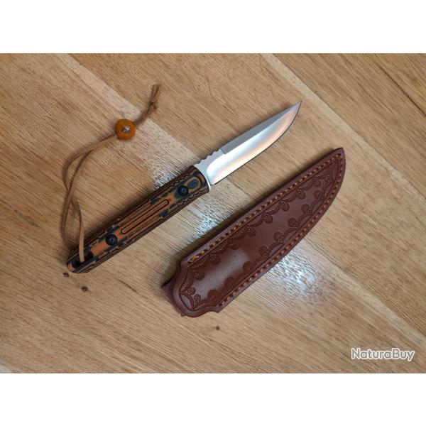 Jolie Couteau lame D2 et manche synthtique