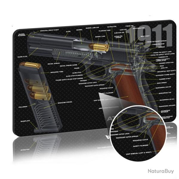 Tapis Nettoyage 1911 3D - SKX INDUSTRIES