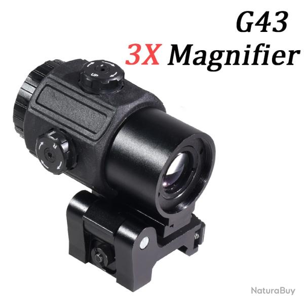 Loupe optique pliante adapte au montage sur Rail de 20mm  -*G43 LIVRAISON GRATUITE