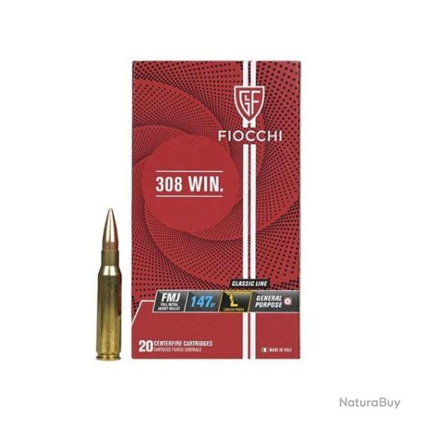 FIOCCHI cal.308 WIN 147gr FMJ x20