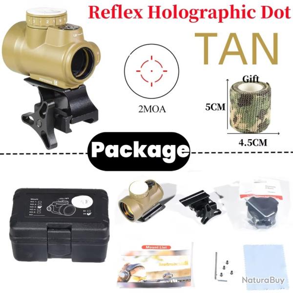 Accessoires holographiques pour fusil de chasse, vue �clair�e, 2MOA- ** TAN LIVRAISON GRATUITE