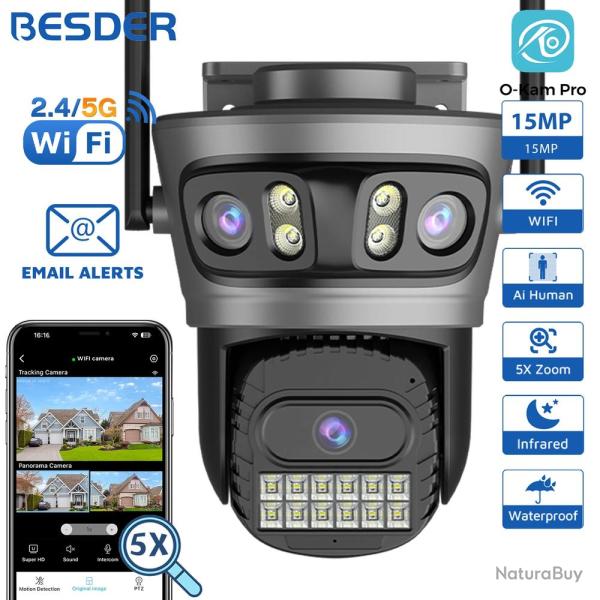 Camera IP Wifi 3 Objectifs PTZ AI Etanche Audio-15MP 20260729082523