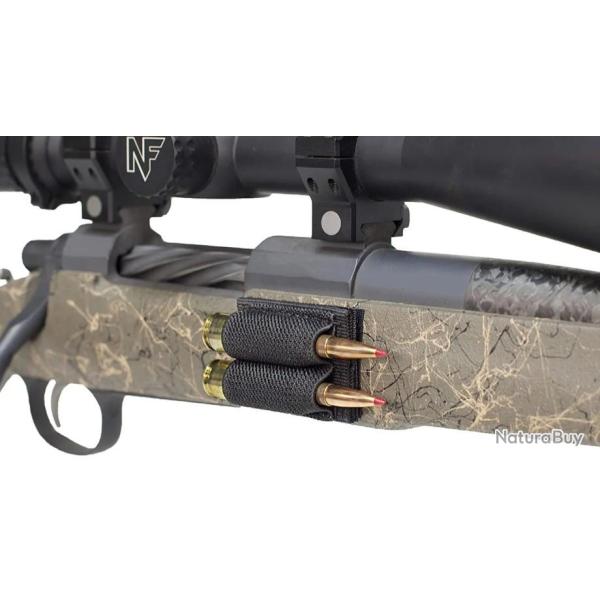 Cartouchi�re � scratch 2 emplacements pour munitions ray�es - Noire