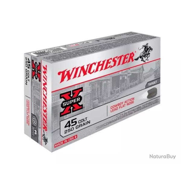 MUNITION WINCHESTER COWBOY CALIBRE 45 COLT 250 GRAINS