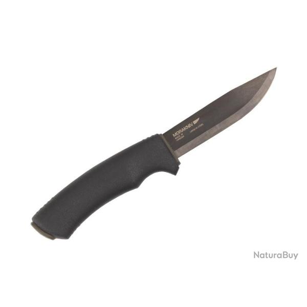 POIGNARD MORA BUSHCRAFT SURVIVAL NOIR CARBONE