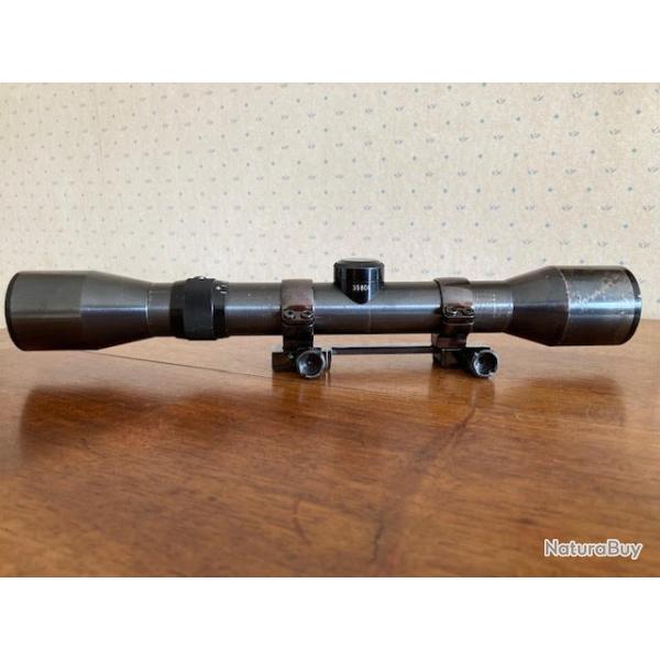 Lunette Allemande NORIS  4 x en acier avec montage acier drivable pour rail de 11 mm