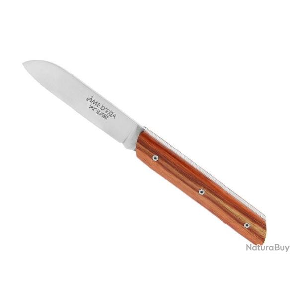 COUTEAU LE FIDELE L'�ME D'EMMA BOIS DE ROSE 10CM INOX