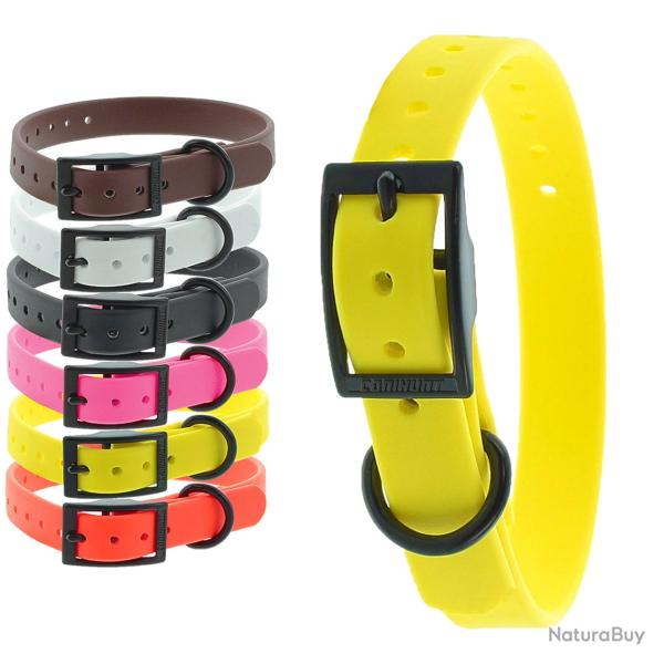 Colliers CTECH 19mm boucle double jaune CANIHUNT marque Fran�aise