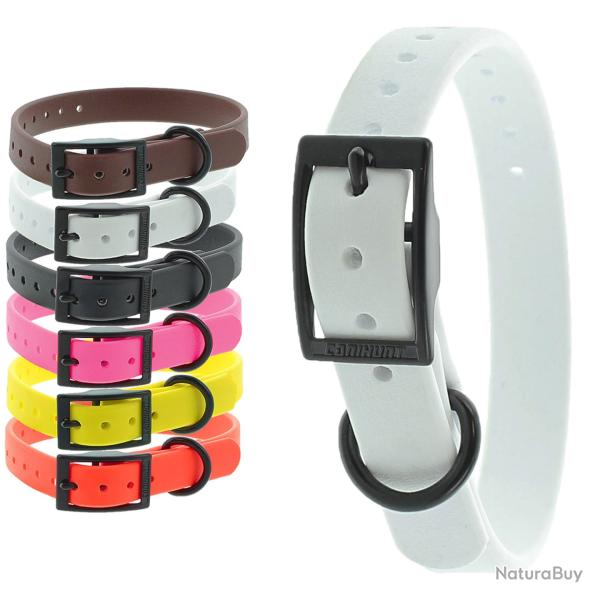 Colliers CTECH 19mm boucle double blanc CANIHUNT marque Fran�aise