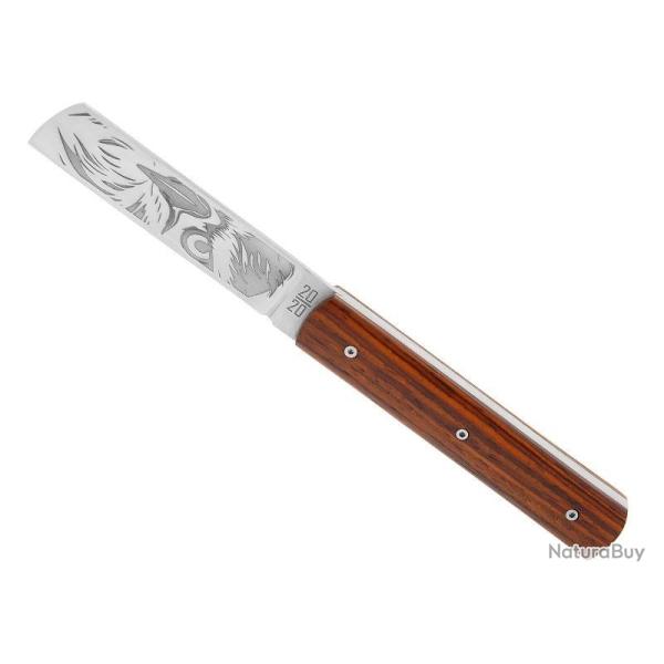 COUTEAU LE FIDELE 20/20 COCOBOLO 11CM INOX DECOR AIGLE