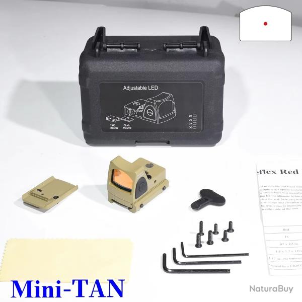 Lunette de vise optique holographique  point rouge -**Mini--TAN LIVRAISON GRATUITE
