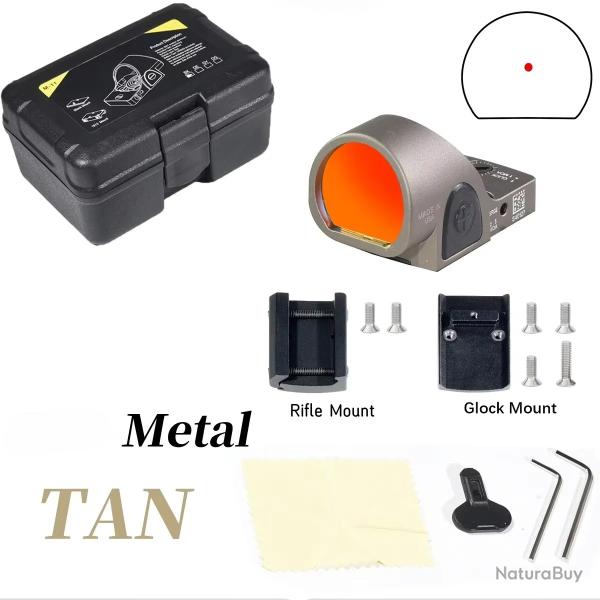 Lunette de vise optique holographique  point rouge -**SR0--Metal--TAN  PAIEMENT 3/4 FOIS !!!