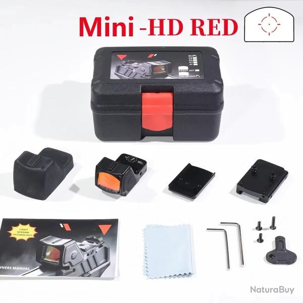Lunette de vise optique holographique  point rouge -** Mini-HD-Red-BLACK  PAIEMENT 3/4 FOIS !!!