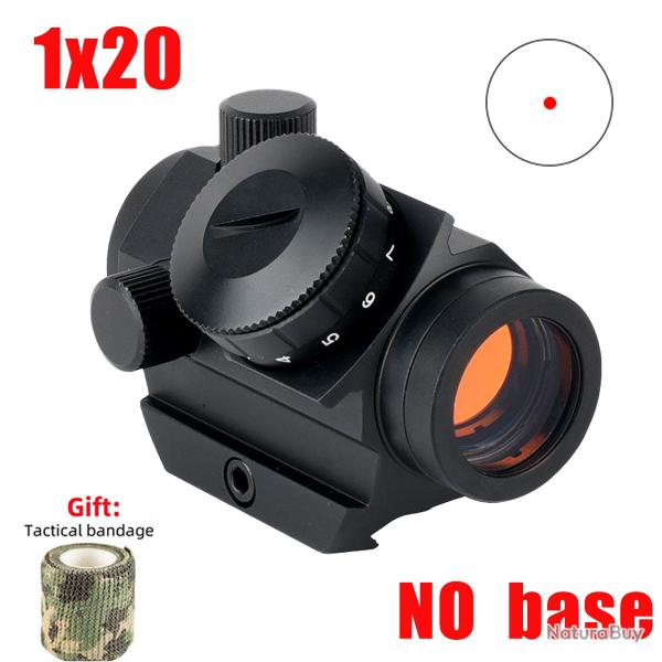 Lunette de vise pour fusil optique  point rouge ** 1X20 NO BASE  PAIEMENT 3/4 FOIS !!!