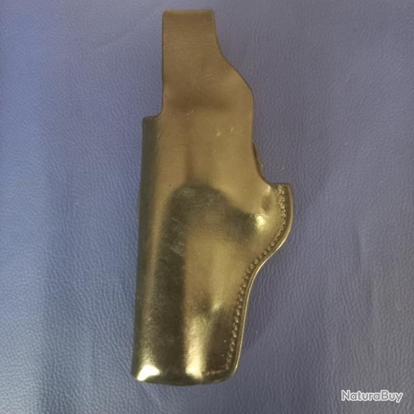 �tui cuir scorpion revolver  +  porte chargeur en cuir USA