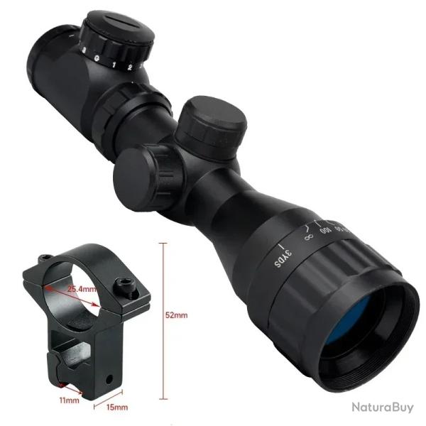 Lunette de vise de chasse rglable -**2-6x32 11mm TALL  PAIEMENT 3/4 FOIS !!!