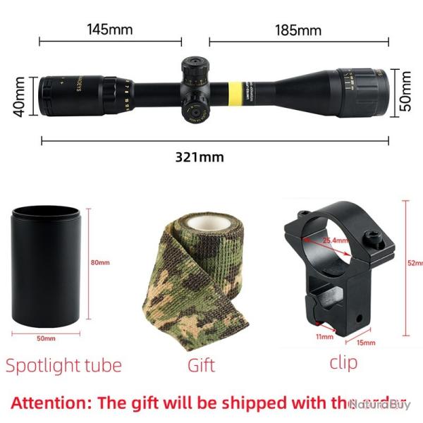 Lunette de vise pour fusil  air comprim, 4-16x44 -*RAIL  11MM Tall PAIEMENT 3/4 FOIS !!!