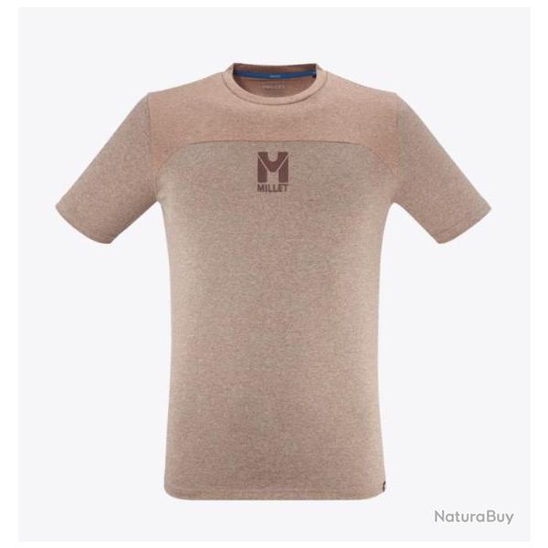 Tee Shirt Respirant Millet Seneca Heather Tee Shirt SS M Beige