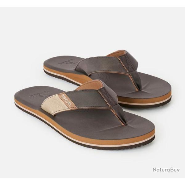 Tongs Homme Rip Curl "Oxford Bloom Open Toe" 42 Marron