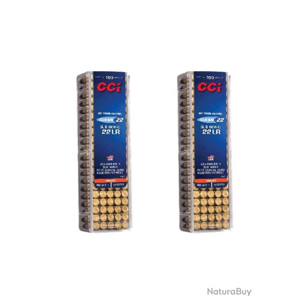 200 CCI C/22LR Clean-22 Subsonic 40 Grains - 2 Boite de 100