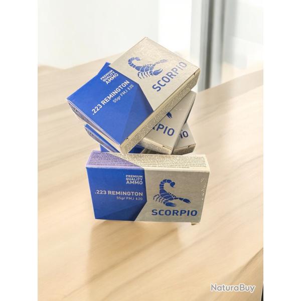 STV cal.223 Rem FMJ Scorpio 55gr /carton par 1000