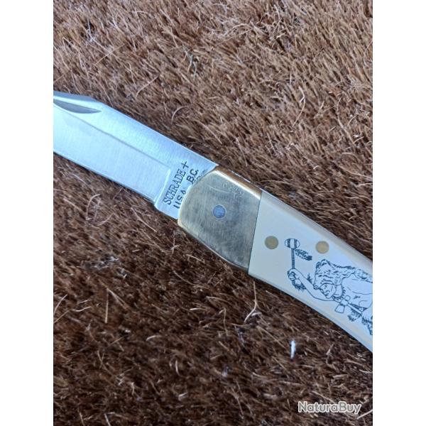 Couteau pliant Schrade Scrimshaw