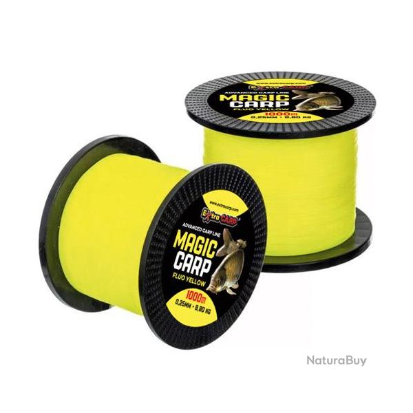 Nylon Extra Carp Magic Carp Jaune Fluo 1000m 0.30mm