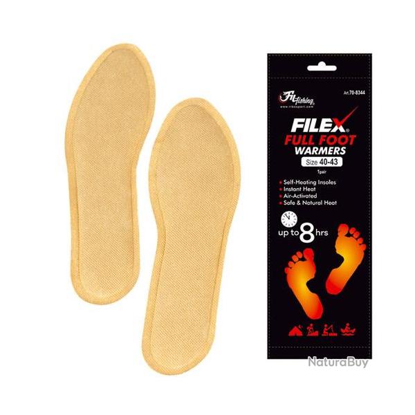 Chaufferette Semelle Extra Carp Filex Full Foot (la paire) 40/43