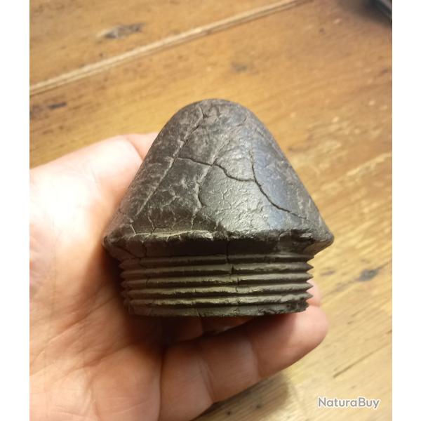 (508) Bouchon de transport d'obus WW1 en matriau composite.