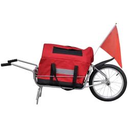 Remorque de v&eacute;lo &agrave; une roue avec sac de rangement