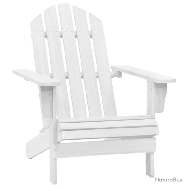 Chaise de jardin bois blanc