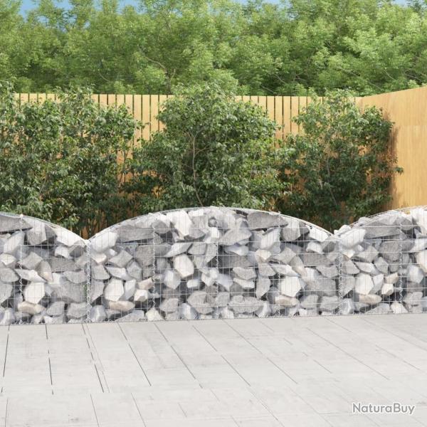 Panier de gabions arqu� 200x30x60/80 cm Fer galvanis�
