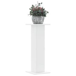 Supports pour plantes 2 pcs blanc 30x30x80 cm bois d'ing&eacute;nierie