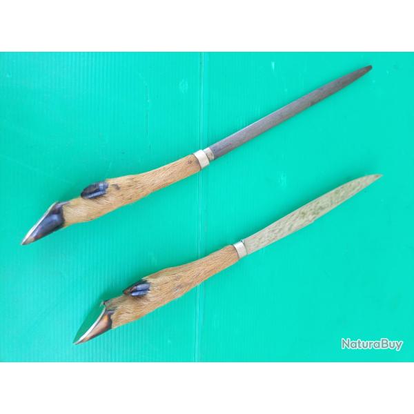 COUTEAU  DAGUE  ELOI PERNET  . MEILLEUR OUVRIER DE FRANCE  .  AVEC  AFFUTEUR  .