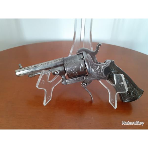 Revolver � broche li�geois, type Lefaucheux