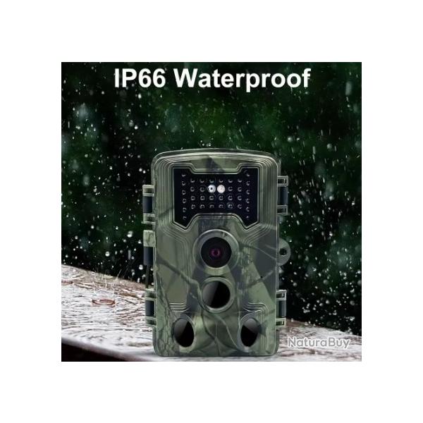 Cam�ra de Chasse Vision Nocturne 36mp 1080P Activation Par Mouvement D�clencheur Plein Air 32GB 4G