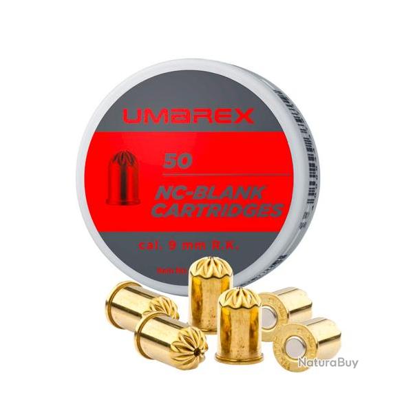 CARTOUCHES 9 MM RK A BLANC UMAREX X50